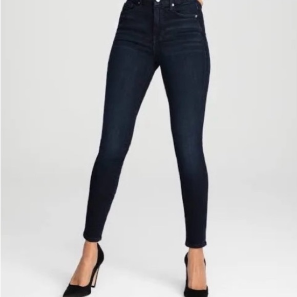 Good American Denim - Good American Women’s Good Legs Jeans 8/29 Blue Skinny Jeans High Waist Stretch